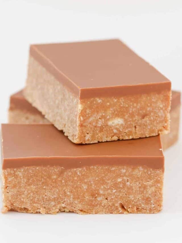 Caramilk Rice Bubble Slice - Bake Play Smile