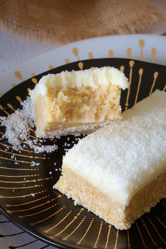 Lemon Coconut Slice - New & Improved - Bake Play Smile