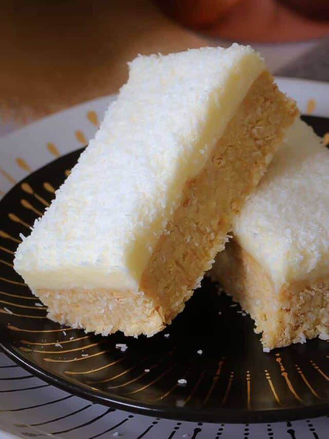 No Bake Lemon Coconut Slice Bake Play Smile