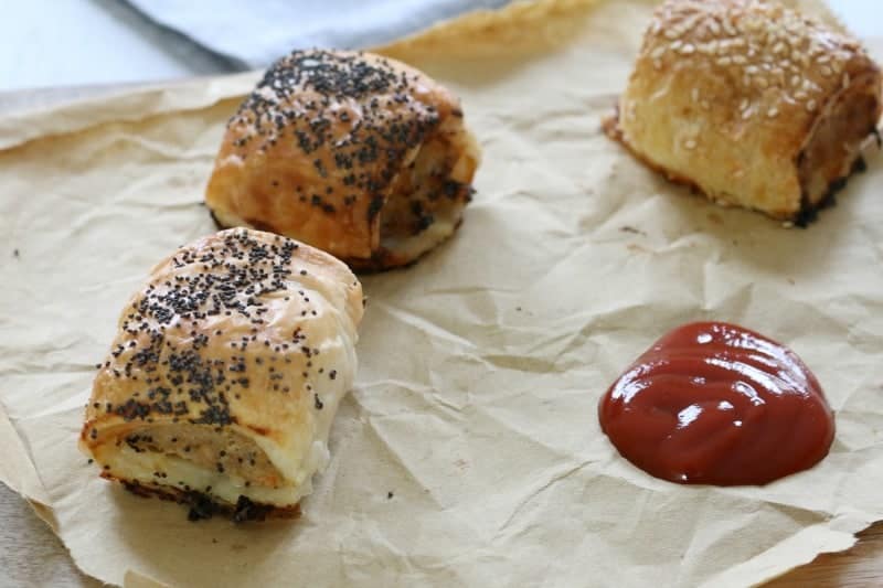 Chicken and Vegetable Sausage Rolls-image
