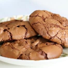 Peanut Chocolate Brownie Cookies