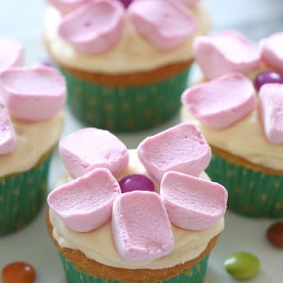 Flower cupcakes