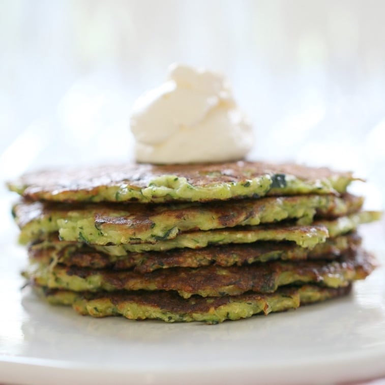 Cheesy Zucchini Fritters | Mid-Week Dinner - Bake Play Smile