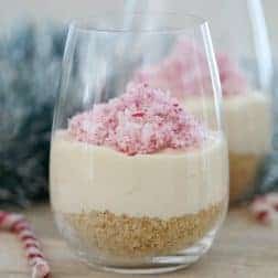 No Bake Christmas Cheesecakes