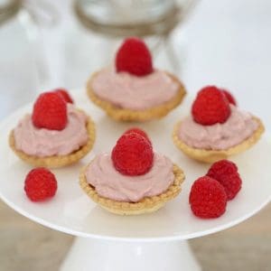 Mini Raspberry Mousse Tarts