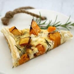 Roasted Pumpkin, Caramelised Onion & Feta Tart