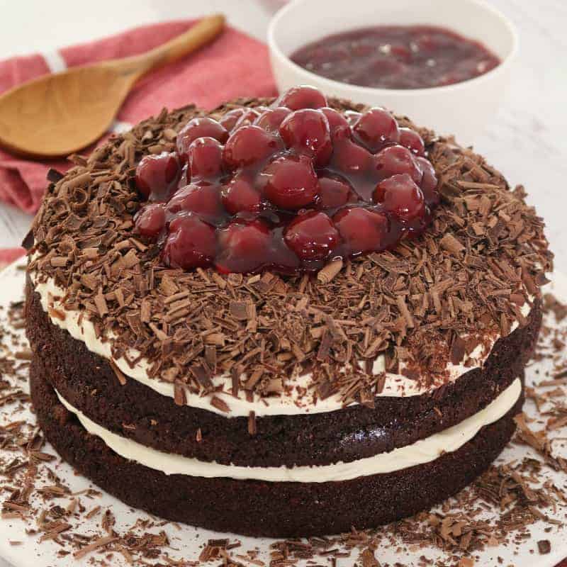 3 Ingredient Chocolate Cherry Cake