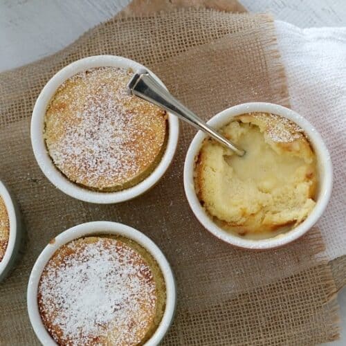 Creamy Mini Lemon Puddings - Bake Play Smile