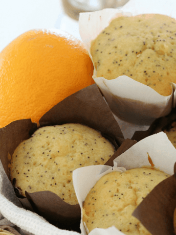 Orange & Poppy Seed Muffins with Syrup