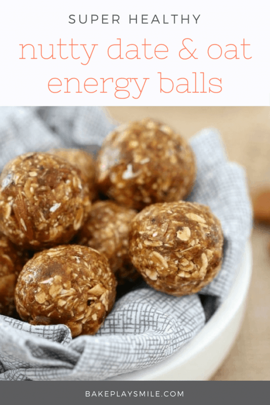 Nutty Date & Oat Energy Balls | 10 Minute Recipe - Bake Play Smile