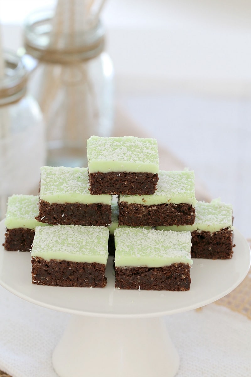 Chocolate Mint Slice (new & improved) Bake Play Smile