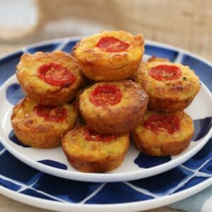 Mini Vegetable & Ham Quiche Bites