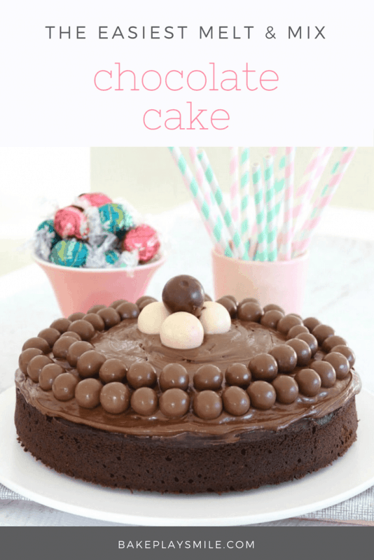 Donna Hay's Melt & Mix Chocolate Cake (No Mixer Needed!) - Bake Play Smile