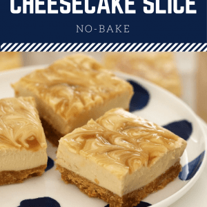 Salted Caramel Cheesecake Slice