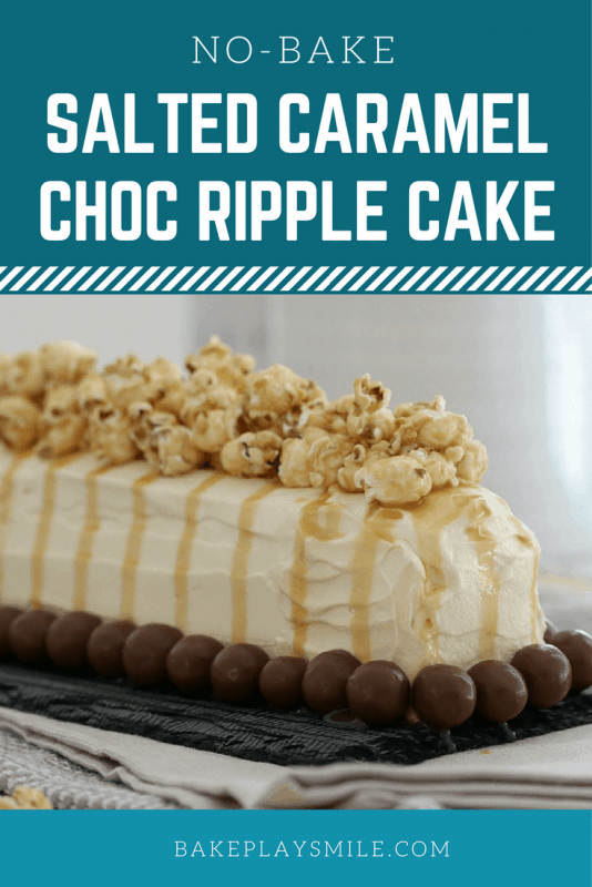 Canamel Ripple Super Easy Salted Caramel Chocolate Ripple Cake - Bake Play Smile