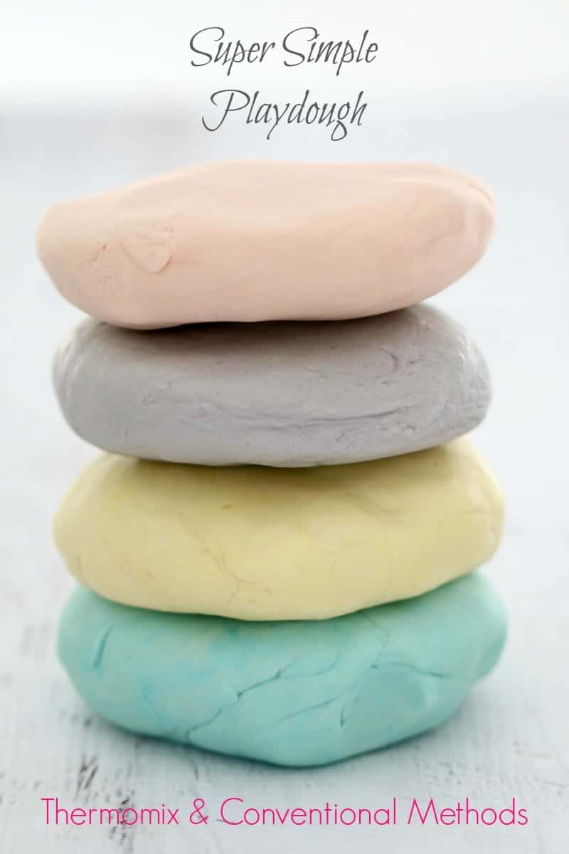Pastel coloured all natural scented playdough pack of 6