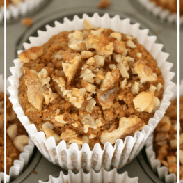 Healthy Carrot Cake Muffins Image