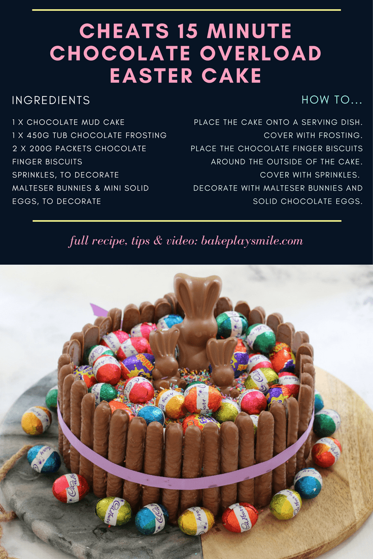 15 Minute Chocolate Overload Easter Cake image
