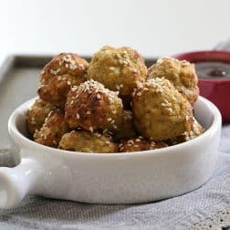 Healthy Vegetable & Turkey Meatballs (oven baked)