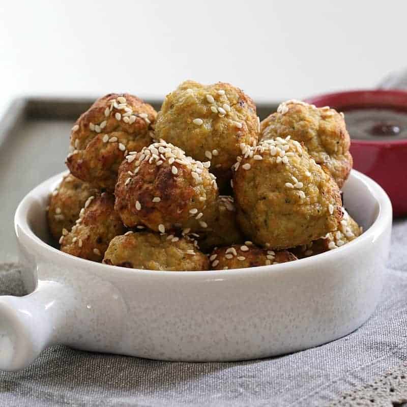 Healthy Vegetable  Turkey Meatballs oven baked  Bake Play Smile