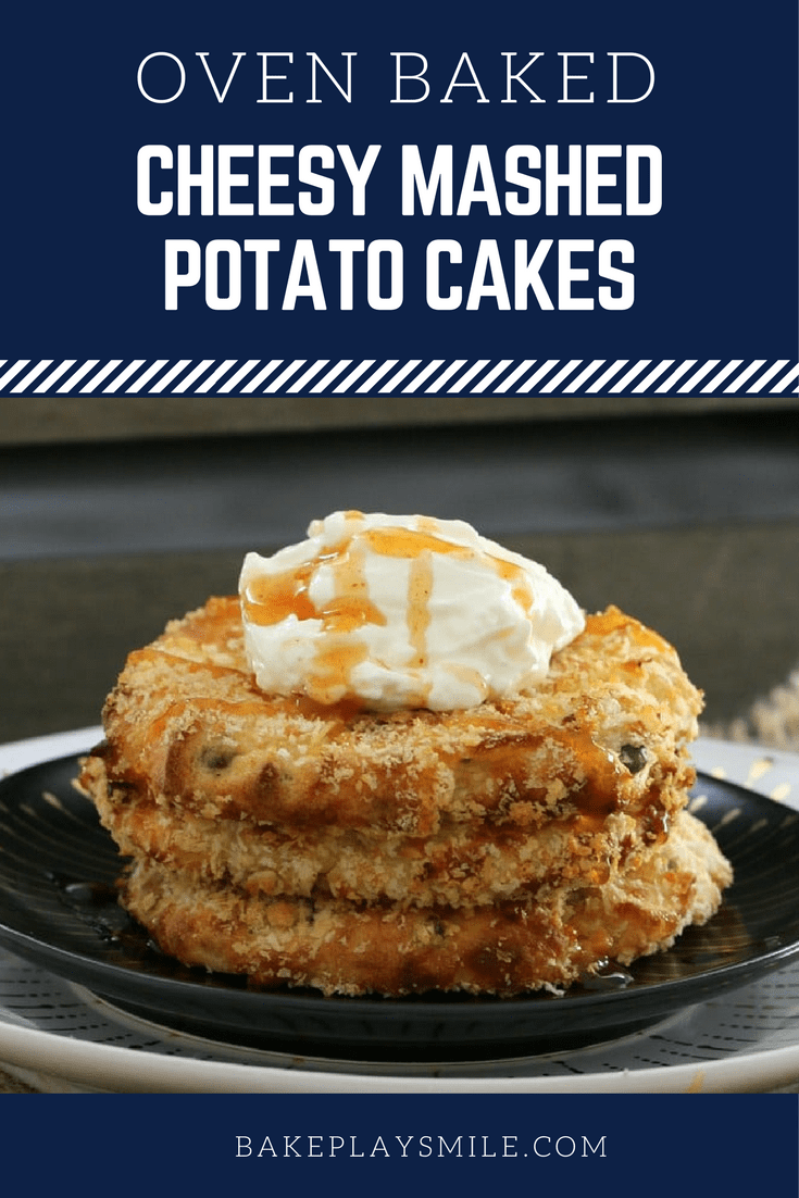 Oven Baked Cheesy Mashed Potato Cakes Bake Play Smile