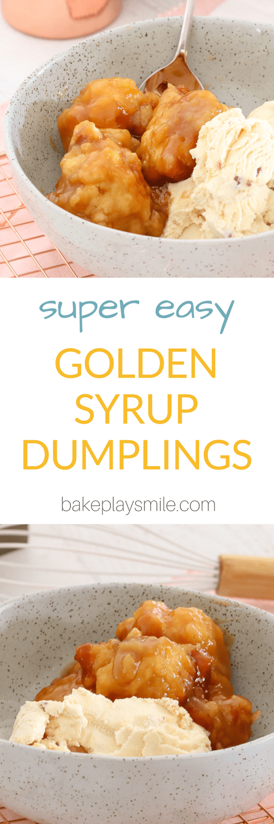 Easy Golden Syrup Dumplings Winter Dessert Recipe Bake Play Smile