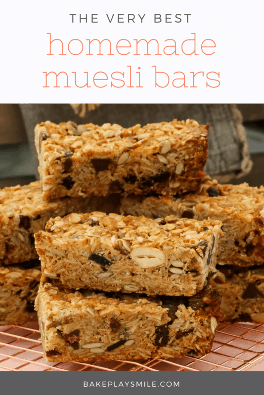 The Very Best Homemade Muesli Bars Bake Play Smile