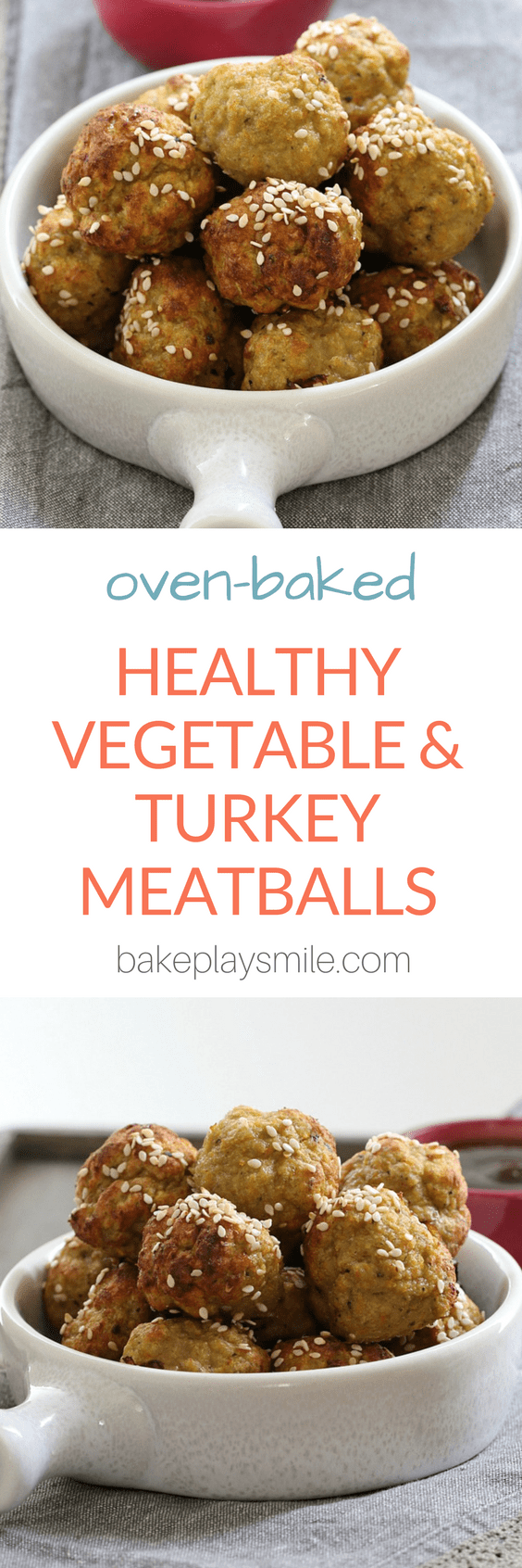 Healthy Vegetable & Turkey Meatballs (oven baked) Bake Play Smile