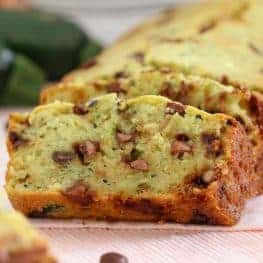A healthier Chocolate Chip Zucchini Bread recipe made with greek yoghurt, honey and coconut oil. Freezer-friendly and perfect for school lunch boxes!