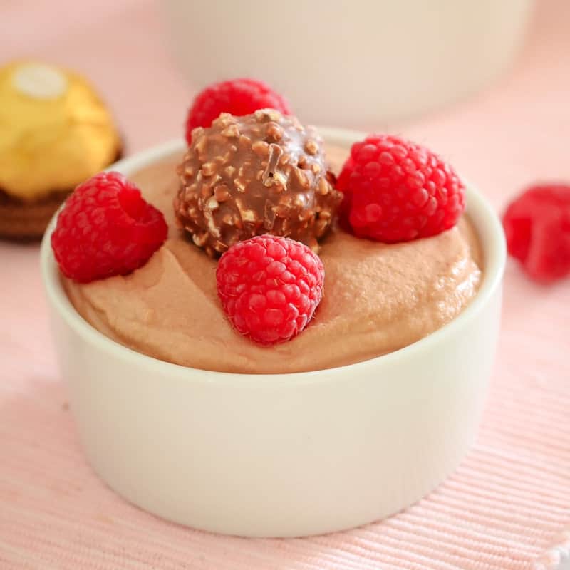 This perfectly creamy Nutella Mousse is made with just 2 ingredients (Nutella & cream!) and takes less than 5 minutes to prepare. The ultimate quick and easy dessert for all the chocoholics out there!