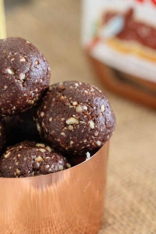 Healthy 'Nutella' Protein Balls 3 Ingredients Bake Play Smile