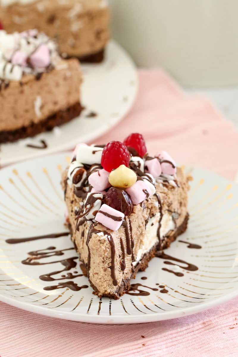 Rocky Road Cheesecake | No-Bake Recipe - Bake Play Smile