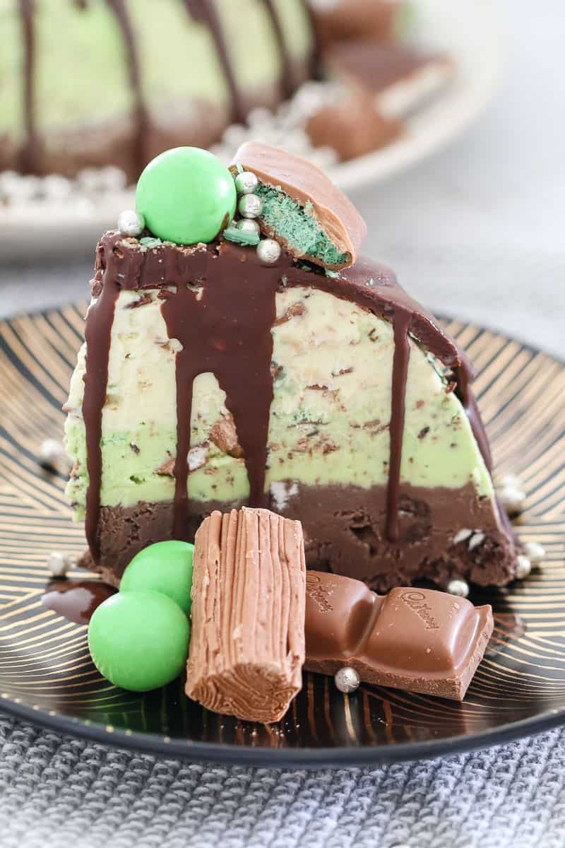 Chocolate Peppermint Ice Cream Cake