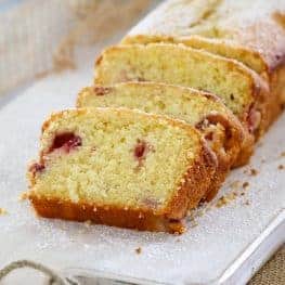 A simple Strawberry and Yoghurt Loaf that's perfect for school lunch boxes, afternoon snacks.. or even breakfast on the run!