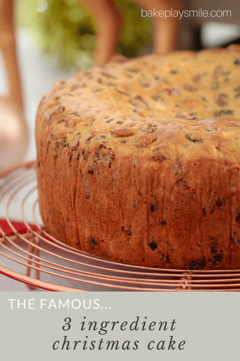 The Famous 3 Ingredient Christmas Cake - Bake Play Smile