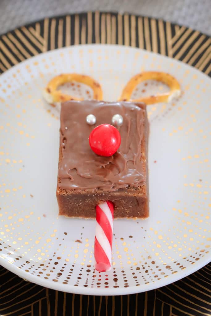 Super Easy Christmas Reindeer Brownies Bake Play Smile