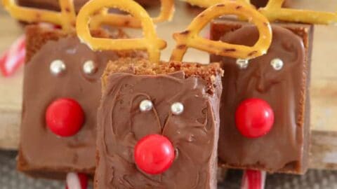 Super Easy Christmas Reindeer Brownies Bake Play Smile