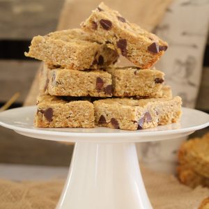 Chocolate Chip ANZAC Slice... a 10 minute super simple recipe that the whole family will love. A classic favourite with a hit of chocolate!