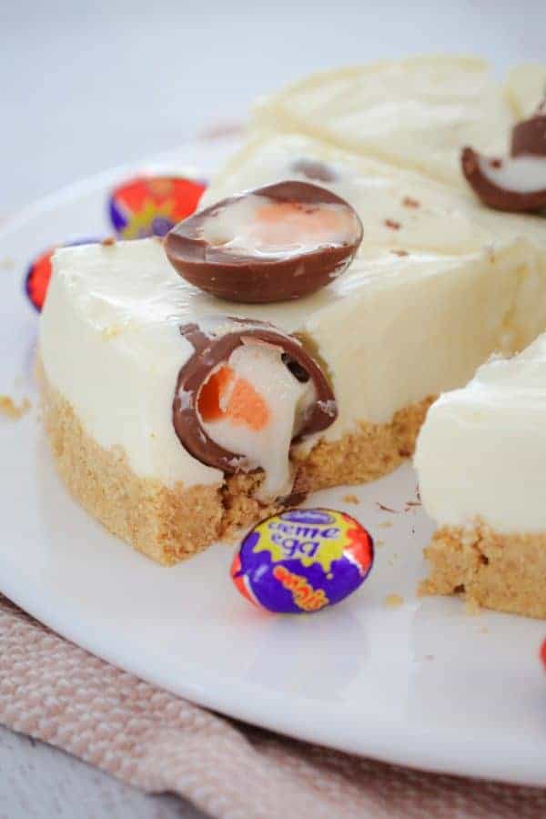 Creme Egg Cheesecake NoBake Bake Play Smile