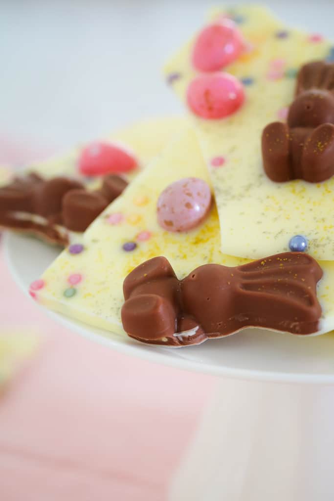 Easy White Chocolate And Malteser Bunny Easter Bark Bake Play Smile