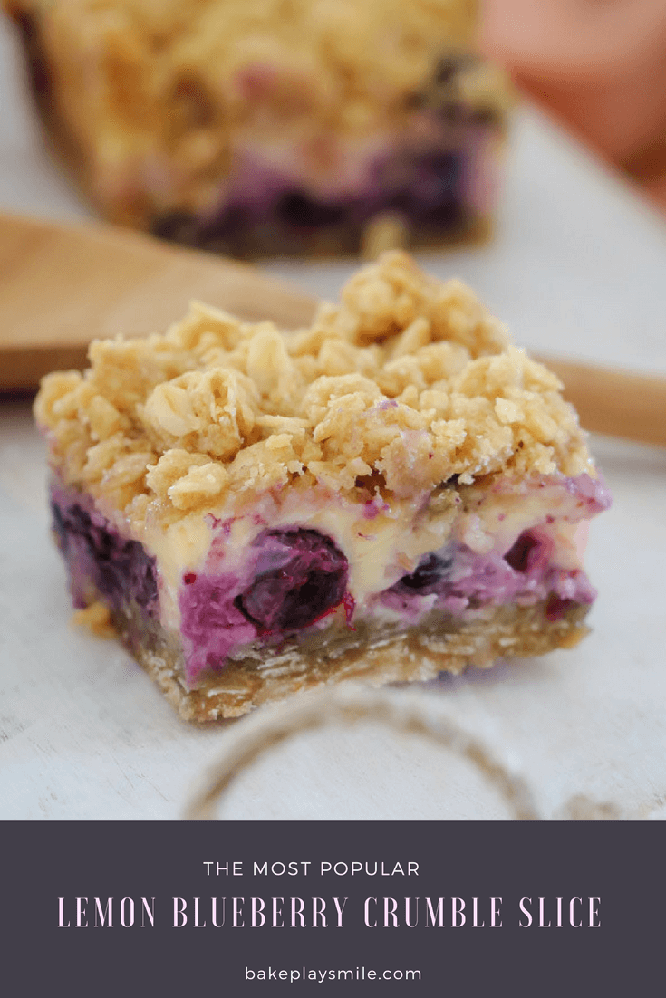 Lemon Blueberry Crumble Slice Bake Play Smile