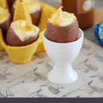 These 3 ingredient Salted Caramel Mousse Easter Egg Cups take just 10 minutes to make and make the cutest little Easter dessert!!