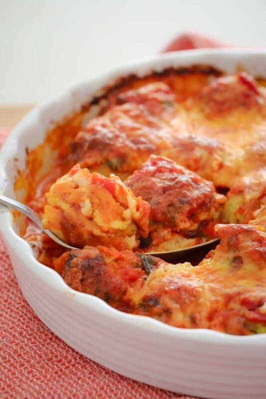 These Oven Baked Chicken Parma Meatballs with an Italian tomato sauce and melted cheese are a family favourite! Kid-friendly, easy and delicious!!