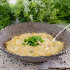 The most delicious Chicken, Corn & Noodle Soup... have it on the table in less than 30 minutes! This really is the perfect family dinner.
