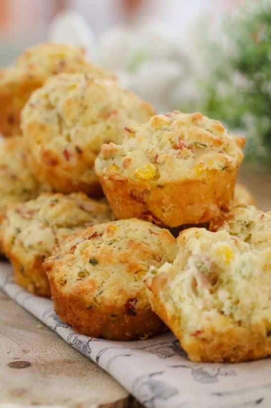 Savoury Muffins Recipe | Ham, Corn & Cheese - Bake Play Smile