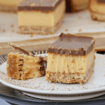 The ultimate Chocolate Caramel Slice with three totally delicious layers... a crunchy base, a smooth caramel filling and a yummy chocolate topping. Tried, tested and loved by everyone (and now with both conventional and Thermomix methods!). 
