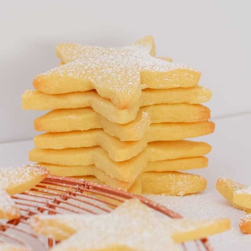 Our 3 ingredient shortbread recipe is the easiest shortbread you'll ever make... all you need is butter, plain flour and icing sugar!