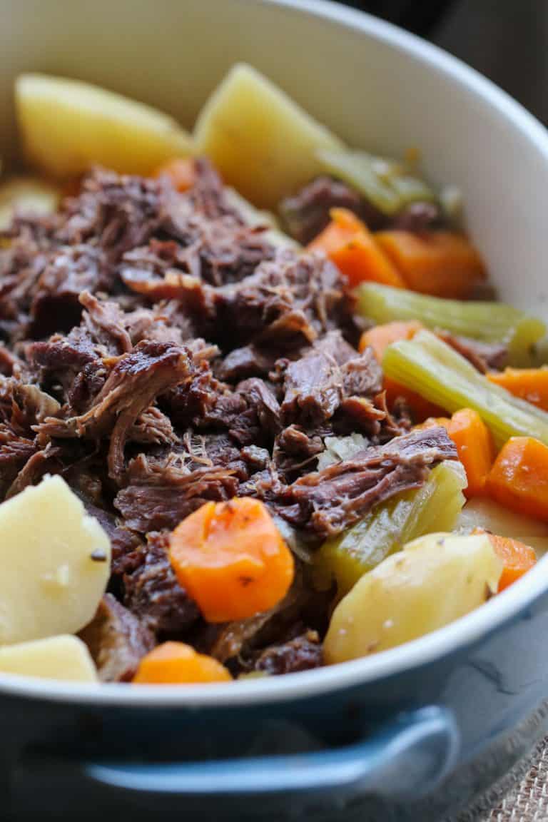Slow Cooker Roast Beef One Pot Dinner Bake Play Smile