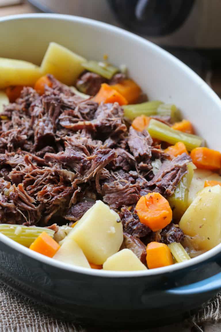 Slow Cooker Roast Beef One Pot Dinner Bake Play Smile