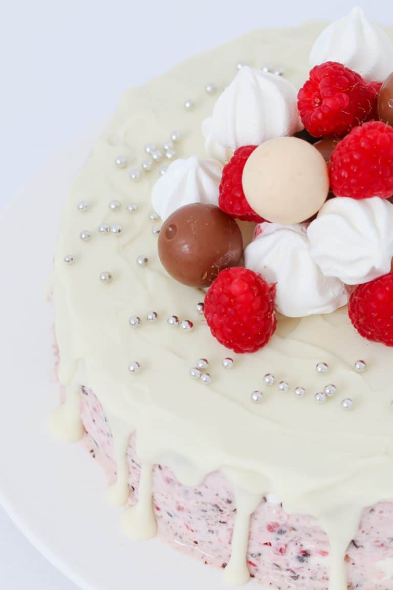 Raspberry Meringue IceCream Cake Bake Play Smile